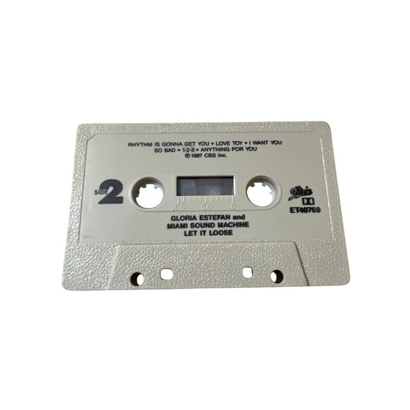 Gloria Estefan & Miami Sound Machine "Let It Loose" 1987 Audio Cassette Album - Picture 4 of 4